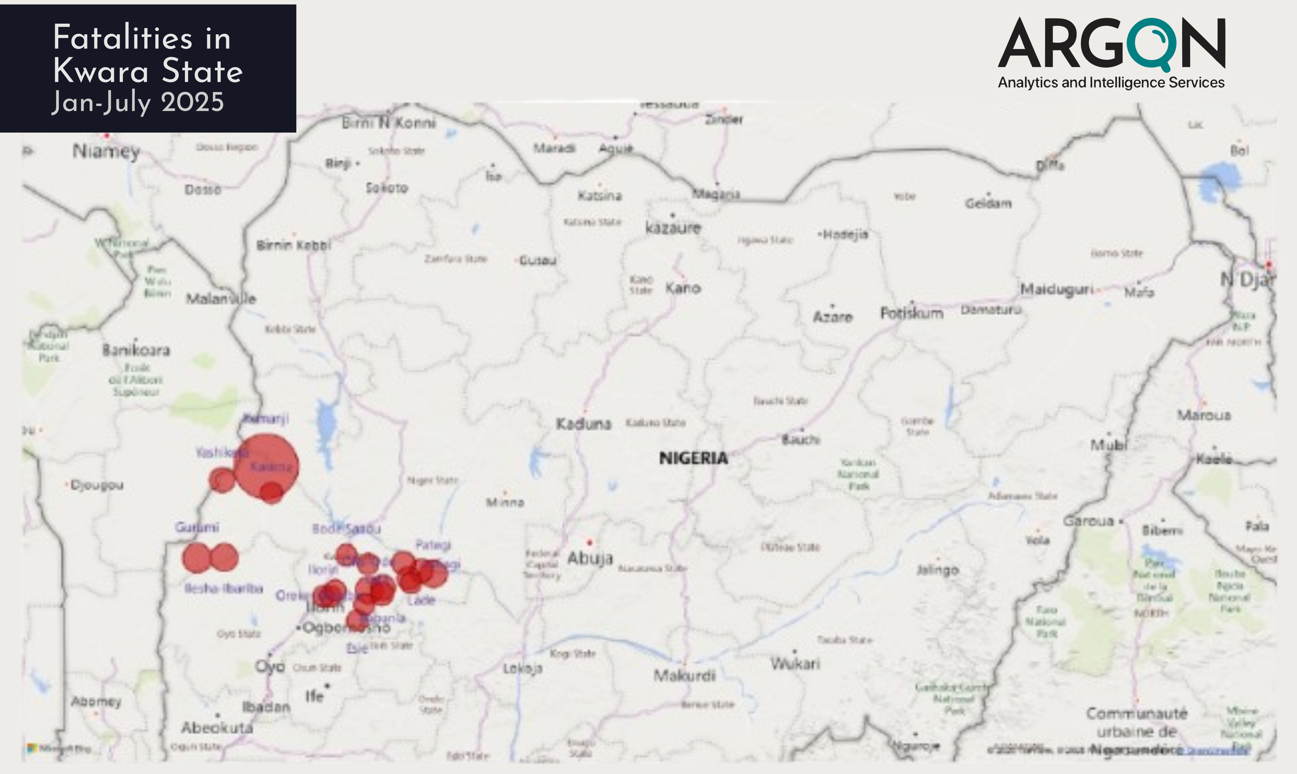 Fatalities in Kwara State Jan - July 2025